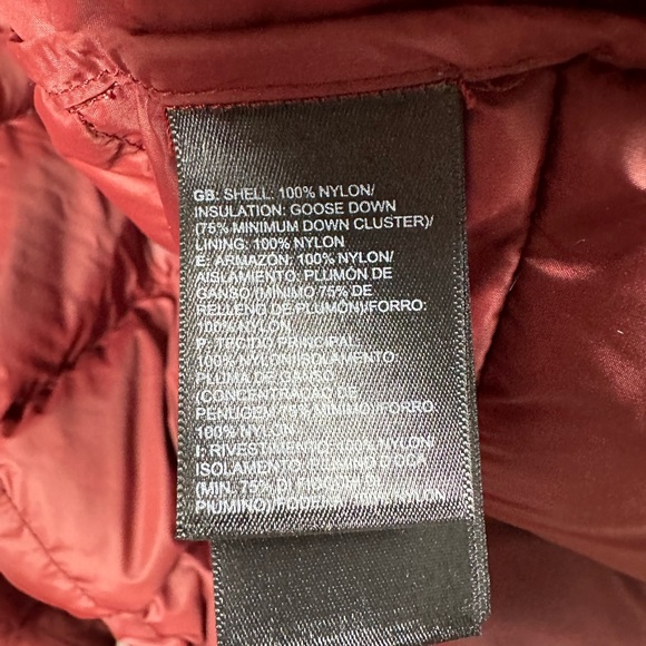 The North Face Women’s Transit Jacket Down Puffer II in Maroon Red Size Large - Picture 6 of 9